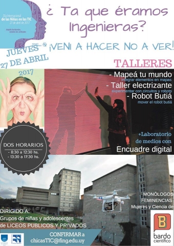 Afiche Chicas TICs Barco Científico